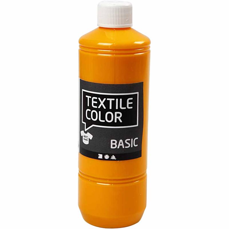 Creativ Company Textile Color Semi-opaque Textile Paint - Yellow, 500ml