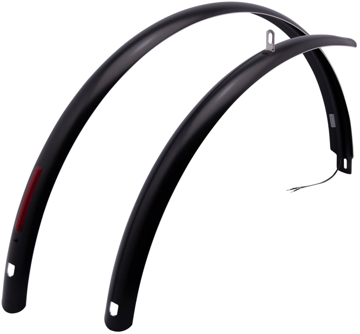 Curana spatbordset "clite" fender set curana clite ilu 55mm w.light black