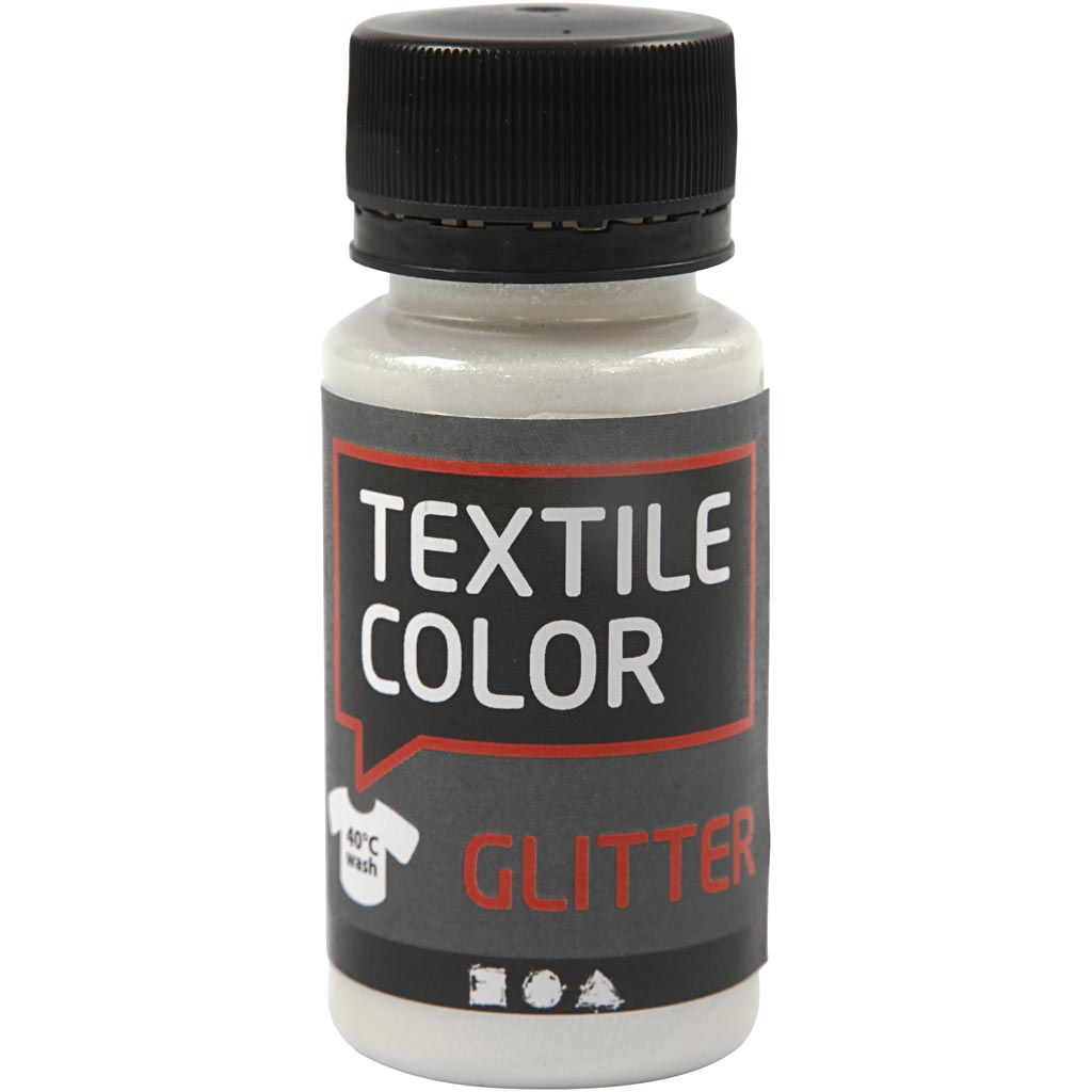 Creativ Company Textile Color Transparent Glitter za tekstilno barvo, 50ml