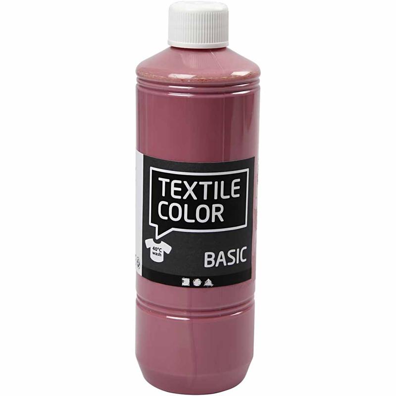 Creativ Company textile color paint - Dark pink, 500ml