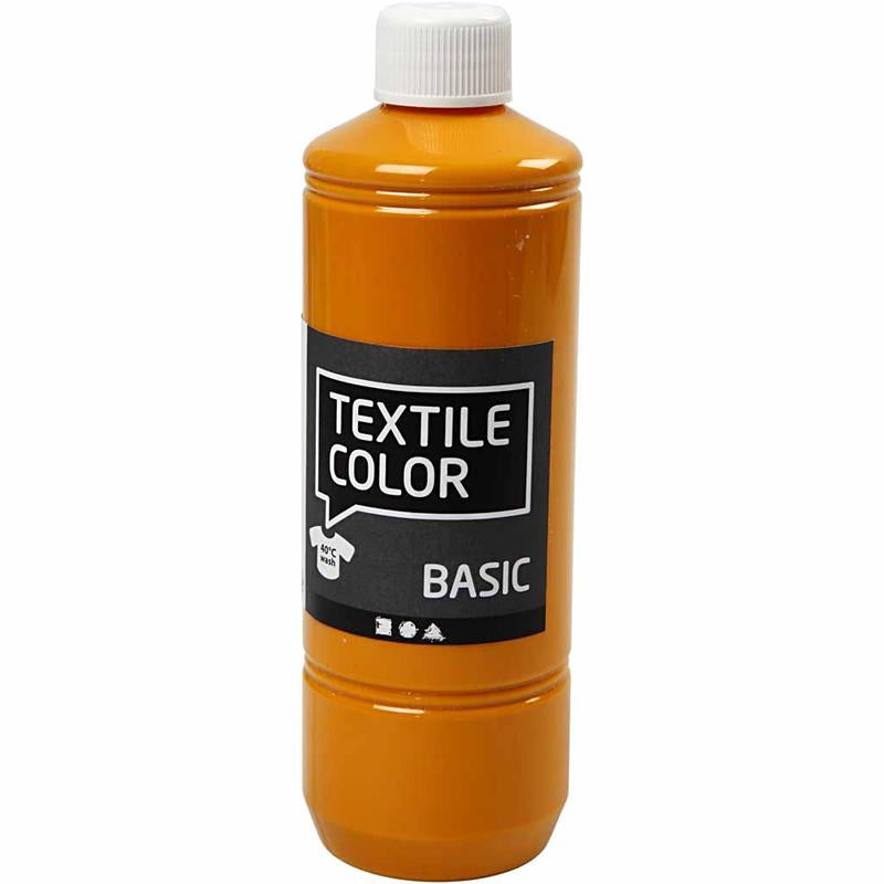 Creativ Company Textile Color Paint - Mustard, 500ml