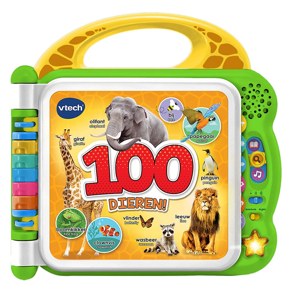 Livro infantil de Vtech My First 100 Words Animals Green
