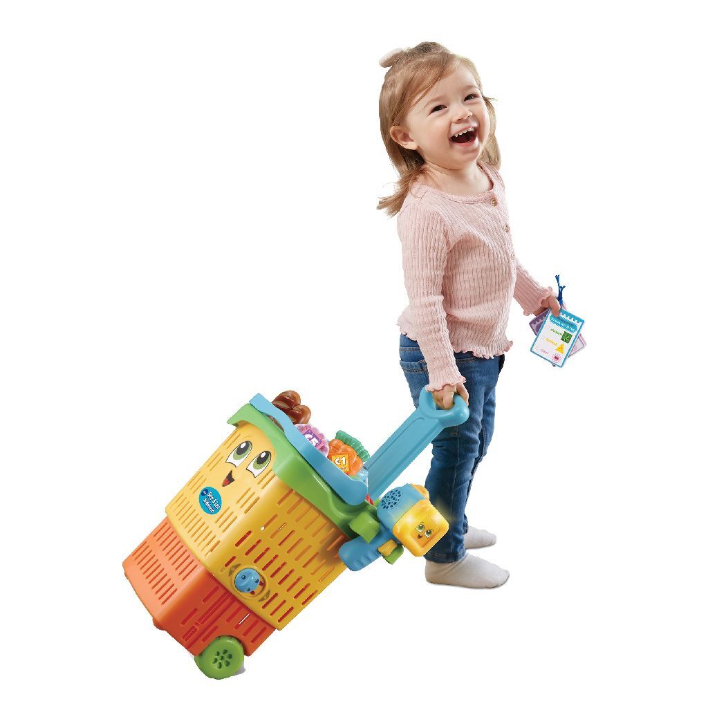 Vtech Shopping Basket Scan Leather 19 x 32 x 29 cm Yellow 13-piece