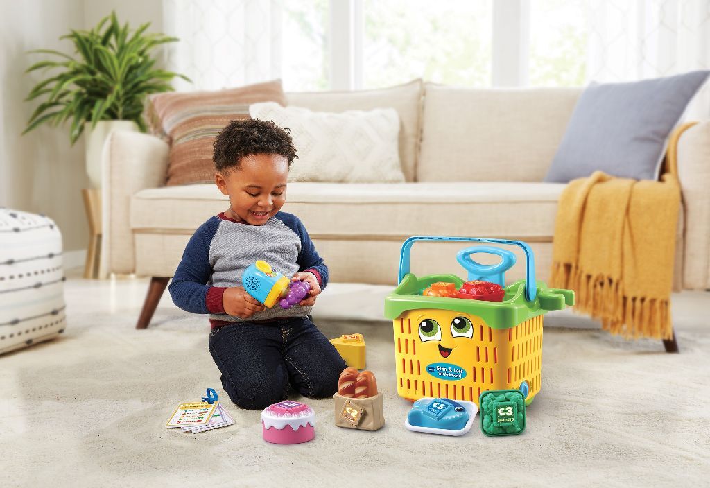 Vtech Shopping Basket Scan Leather 19 x 32 x 29 cm Yellow 13-piece