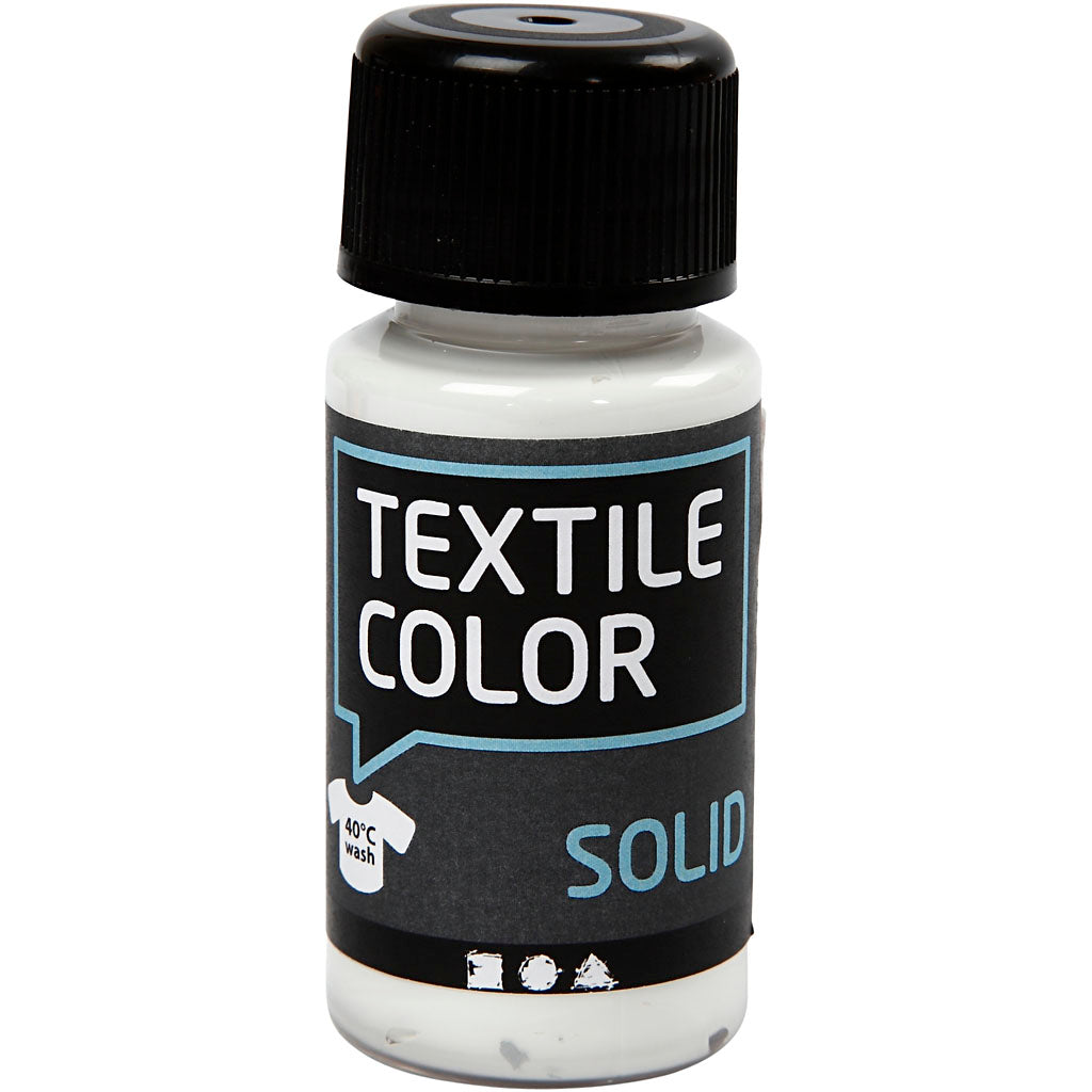 Creativ Company covering textile paint - White, 50ml