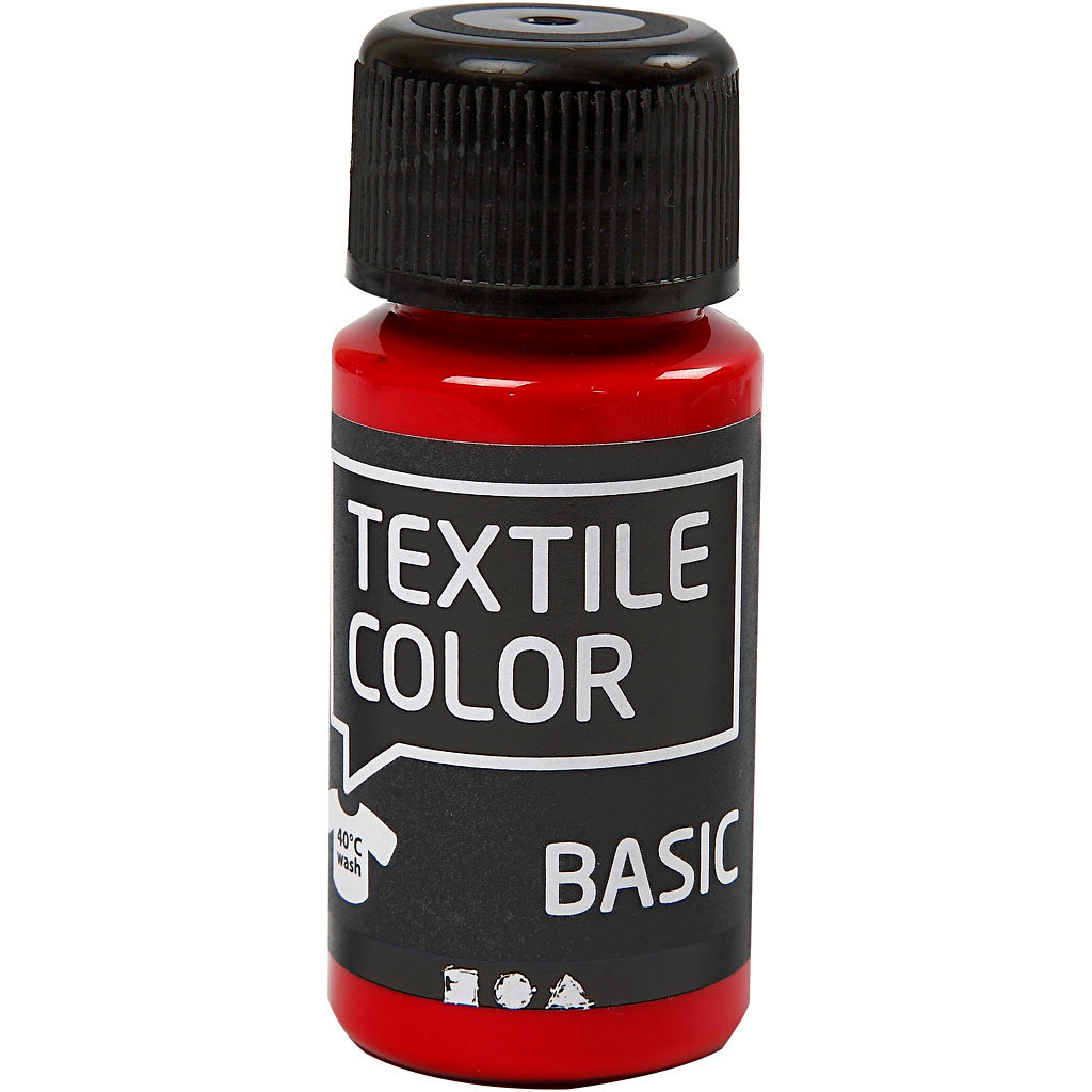 Creativ Company Textile Color semi-opaque textile paint - red, 50ml
