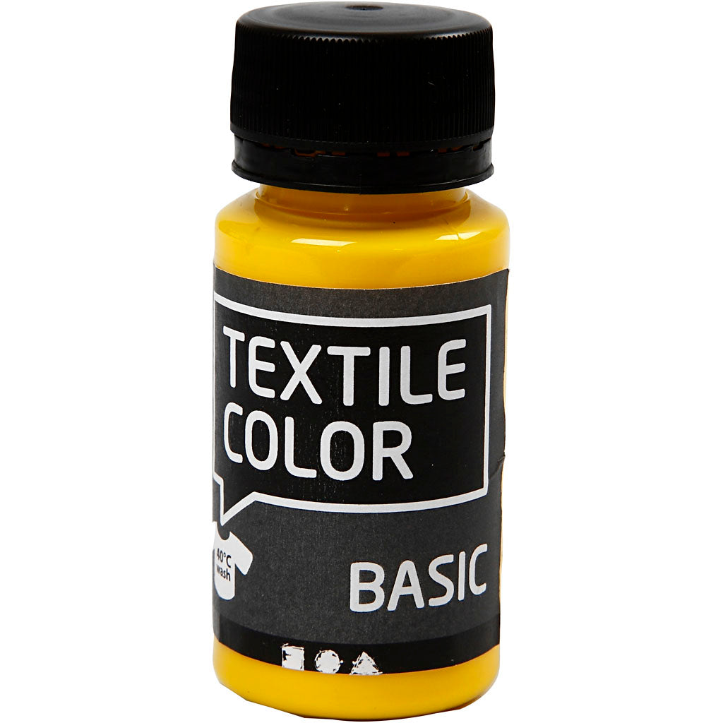 Creativ Company Textile Color semi-opaque textile paint - primary yellow, 50ml