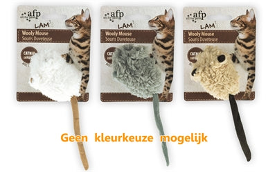 AFP Wooly Mouse Lamwol med pip och Catnip Sorti