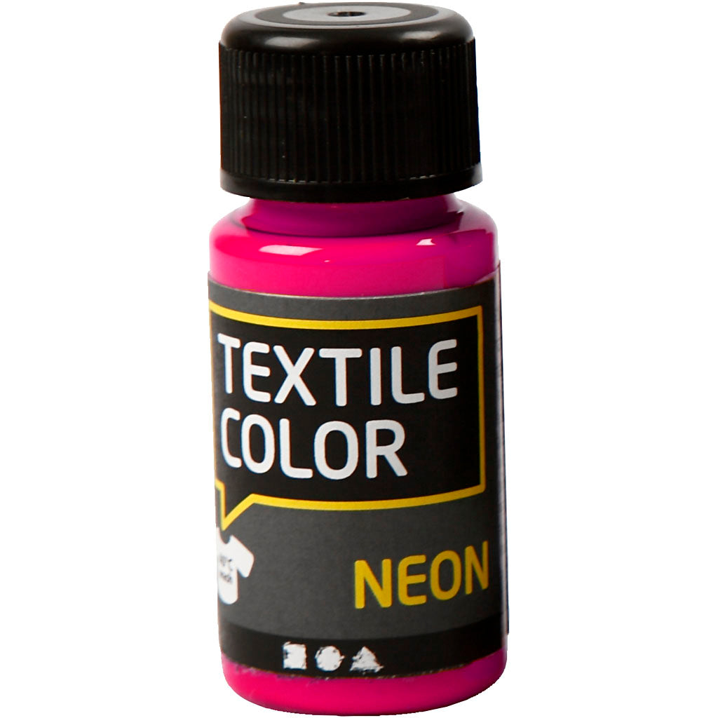 Creativ Company Textil Color que cubre la pintura textil - Neon Pink, 50ml