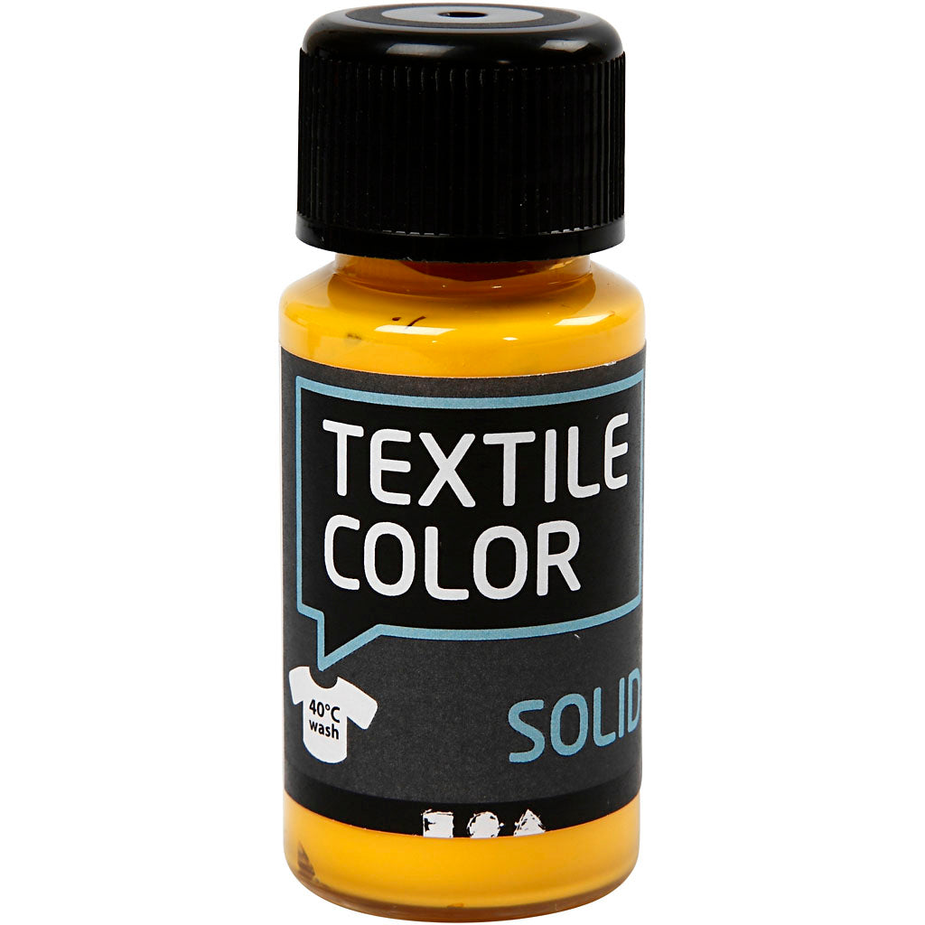 Creativ company textile color opaque textile paint - yellow, 50ml