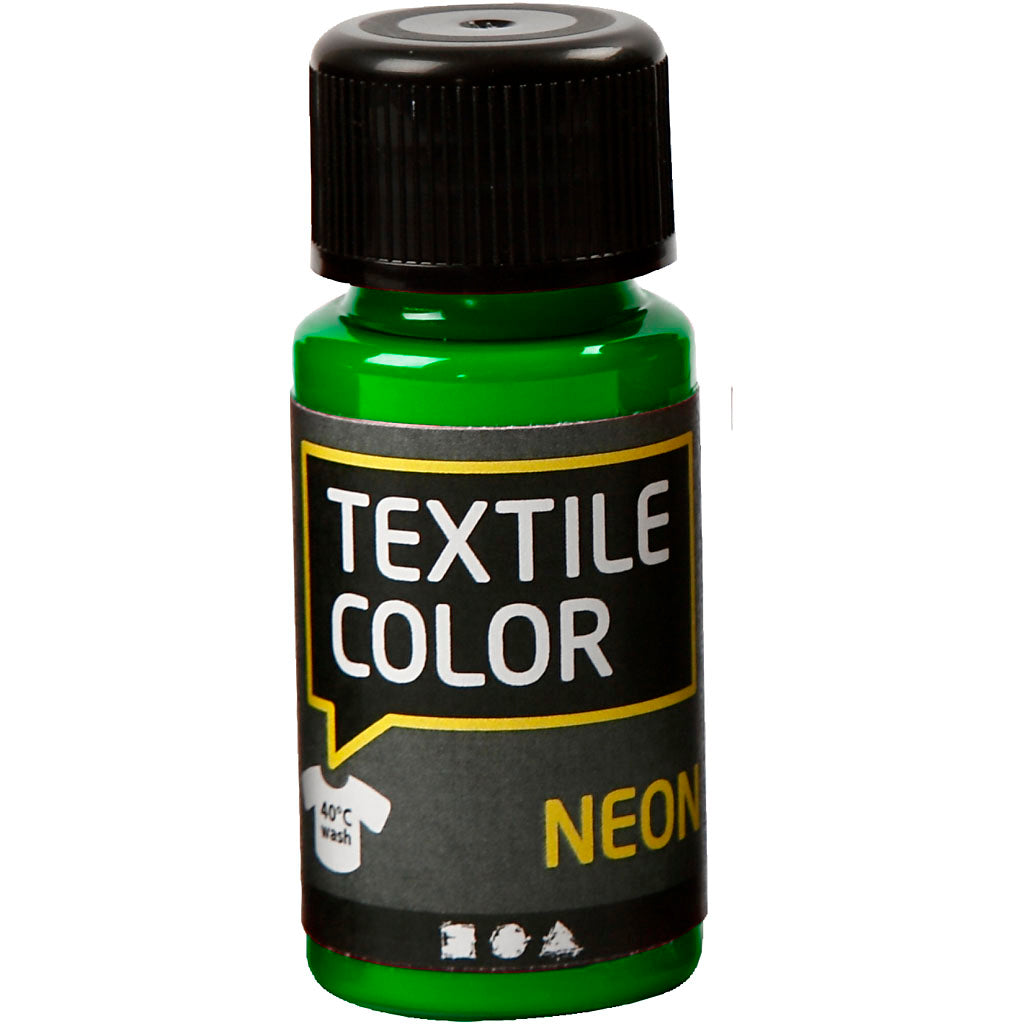 Creativ Company Textile Color: pintura textil que cubría el verde neón, 50 ml
