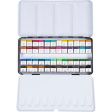 Creativ company art watercolor paint, ½-pan, dimensions 10x15x20 mm, standard colors, 48 ​​colors 1 box