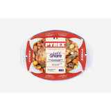 Pyrex oval bradepande 39x27 cm glas