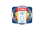 Assadeira redonda pirex com tampa 2,1l