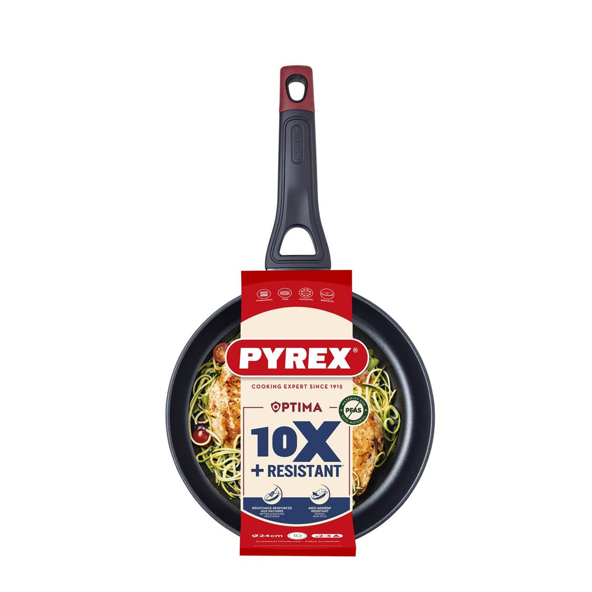 Pyrex optima+ stegepande 24cm