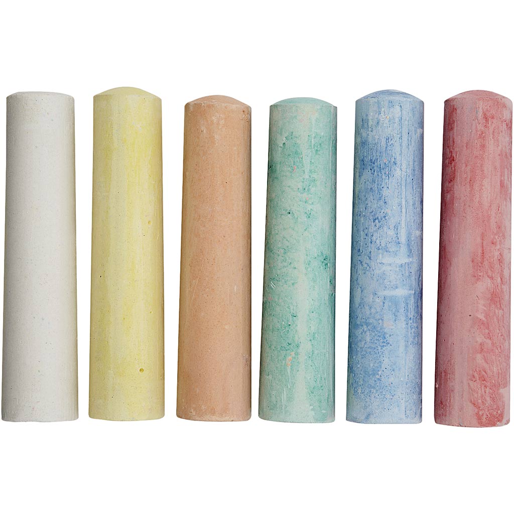 Creativ company sidewalk chalk, 6 pieces 1 box