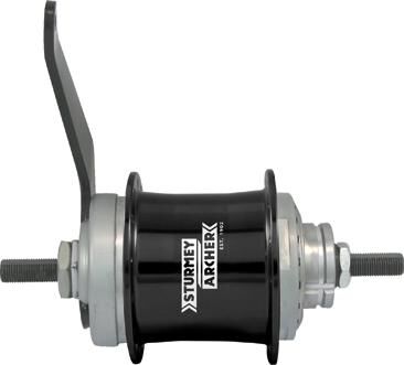 Hub a due velocità Sturmey SW con pedale posteriore 32 fori