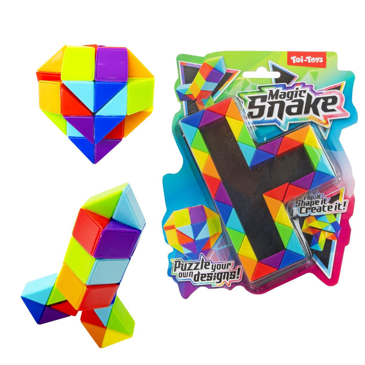 Toi-toys fun puzzle color magic snake