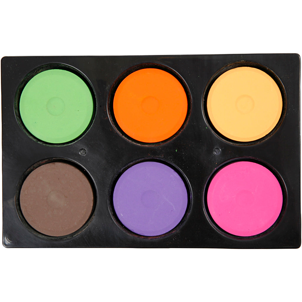 Waterverf, h: 16 mm, d 44 mm, extra kleuren, 1 doos