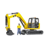 Bruder Cat Mini excavator with worker