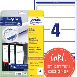 Folder labels Avery L4761-25 white