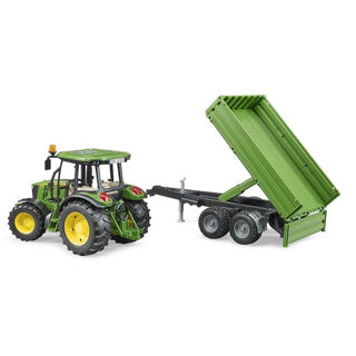 Bruder Traktor John Deere 5115m mit Trailer