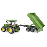 Bruder Tracteur John Deere 5115m avec remorque