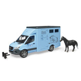 Bruder animal transporter Mercedes Benz with 1 horse