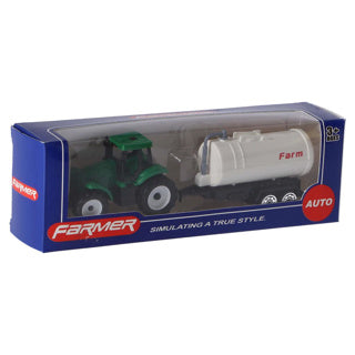 Tractor met aanhanger 3 assorti