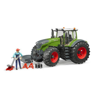 Bruder Tractor Fendt 1050 Vario with mechanic and garage accessories