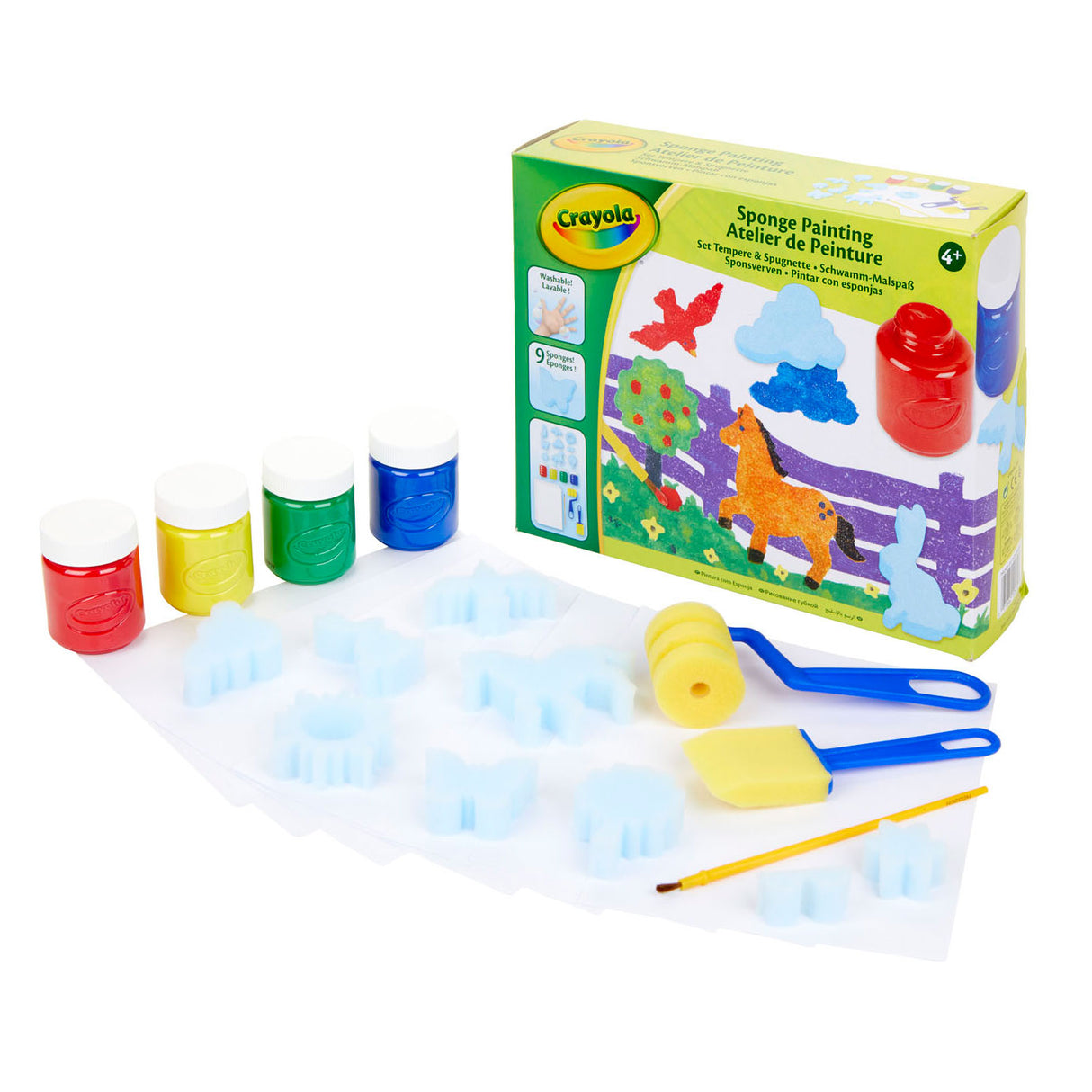Crayola Craft Conjunto de pintura com esponja