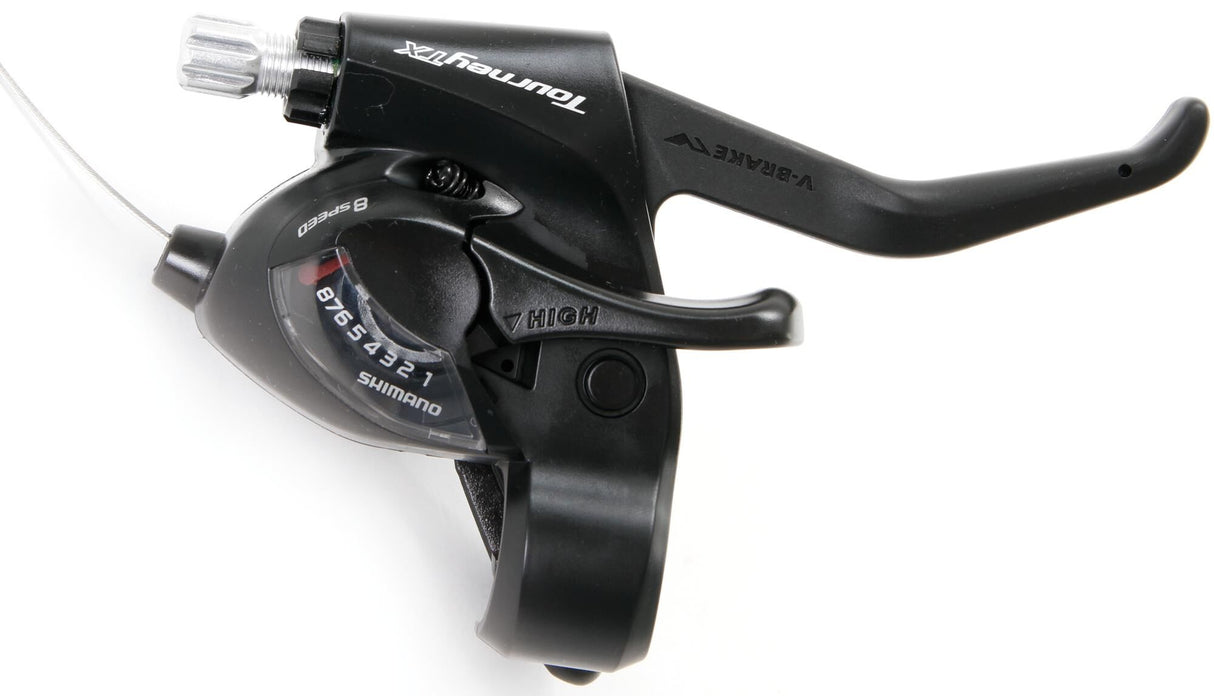 Shimano Versteller (a destra) con leva del freno a 8 velocità Tourney ST-TX800 2 Fingers Black