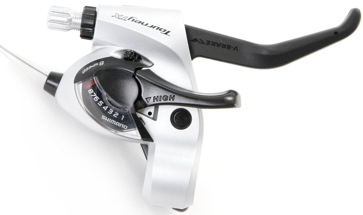 Shimano rem- schakelhendel tourney tx st-tx800 shim.shift br.lever tour. tx800 8sp 2f sil.