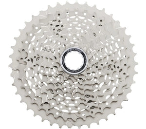 Shimano cassette 10 speed deore cs-m4100-a 11-42t - silver - workshop packaging