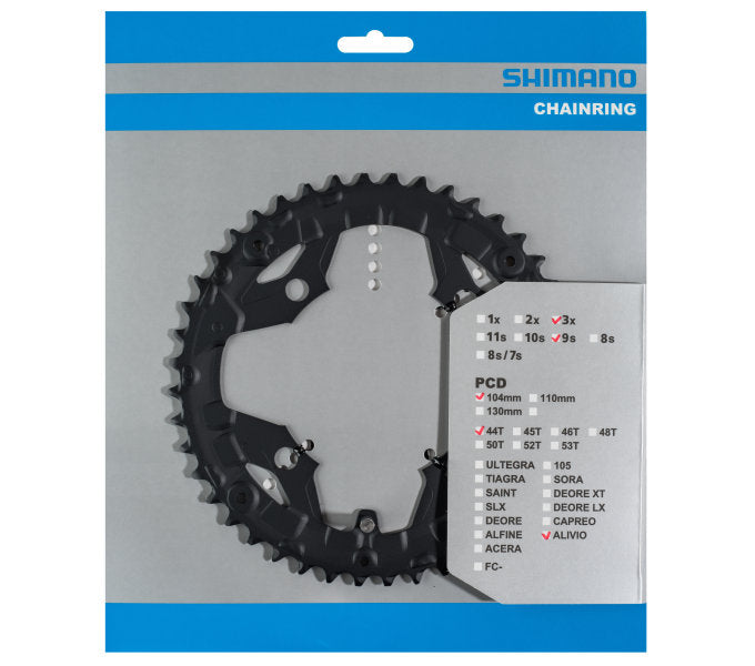 Shimano - Ketten -Top 44 Tands Alivio FC -T4060 9 Geschwindigkeit - Schwarz