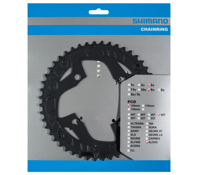 Shimano Chain Top 48 Tands Alivio FC-T4060 9 Speed Black