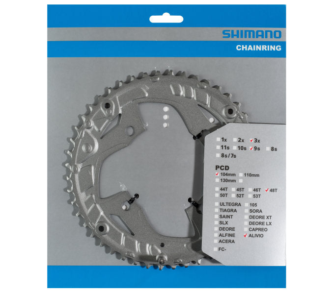Shimano Chain Top 48 Tands Alivio FC-T4060 9 Speed Silver