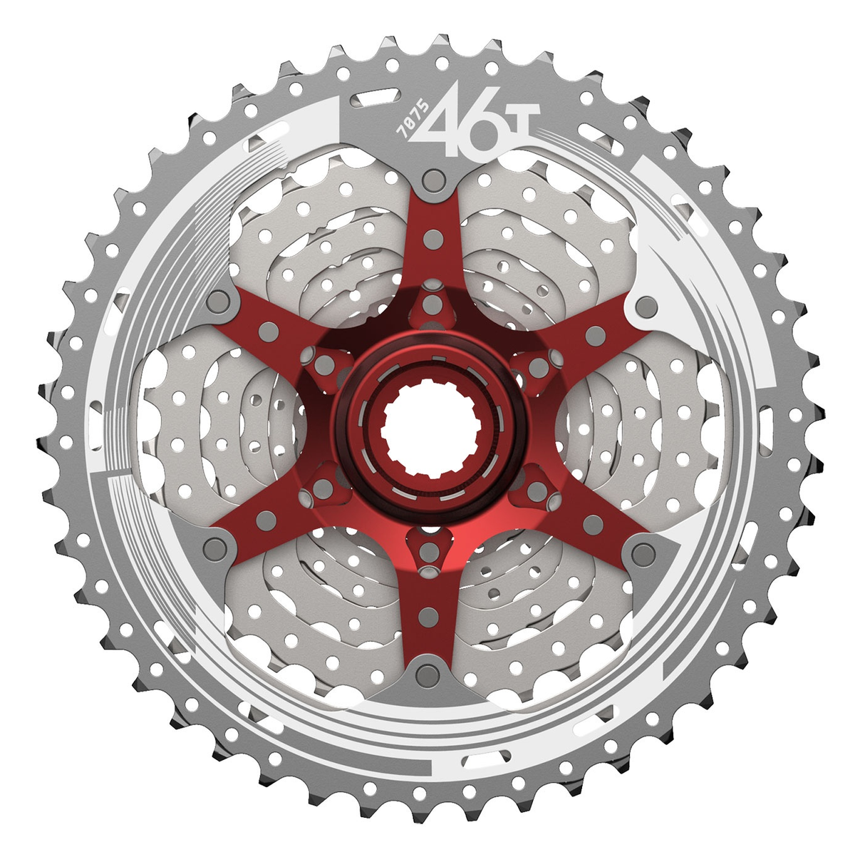 Sunrace CSMX3 10 vitesses Cassette 11-42T. argent métallique