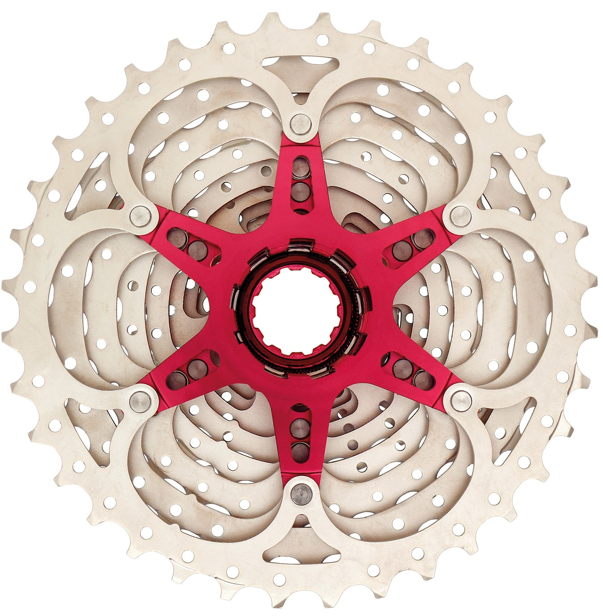 Sunrace 10 Speed ​​Cassette 11-36T. Sølv CSMX0