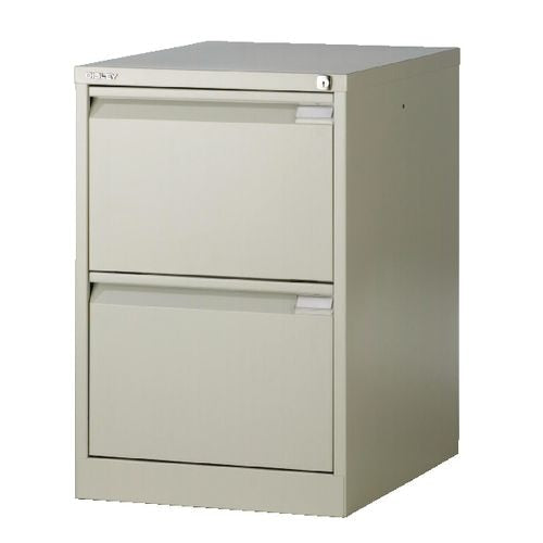 Hangmappenladenkast 2 laden bisley cylinderslot beige