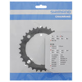 Shimano reťazová horná acera 104 mm fcm361 čierna 32t