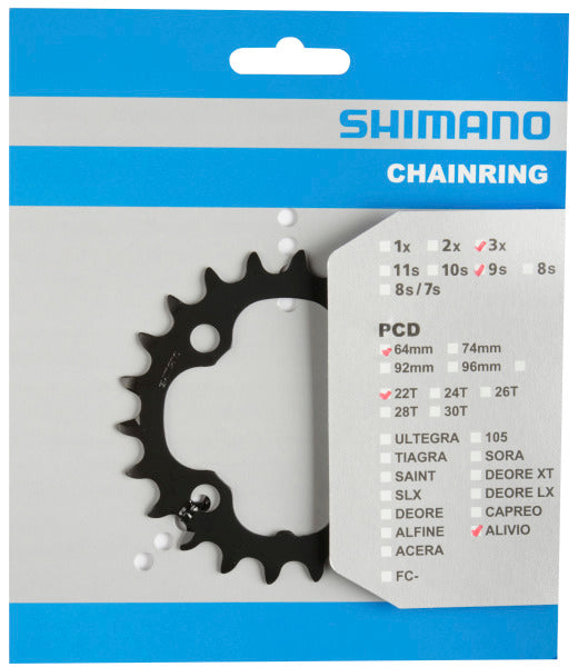 Łańcuch Shimano Top 22T Deore FC-M590 Black