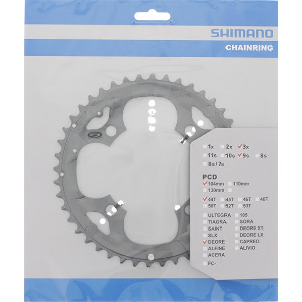 Shimano - kräizt Top 44T deore FC -M590 Kuerf - Sëlwer