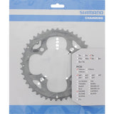 Shimano - kräizt Top 44T deore FC -M590 Kuerf - Sëlwer
