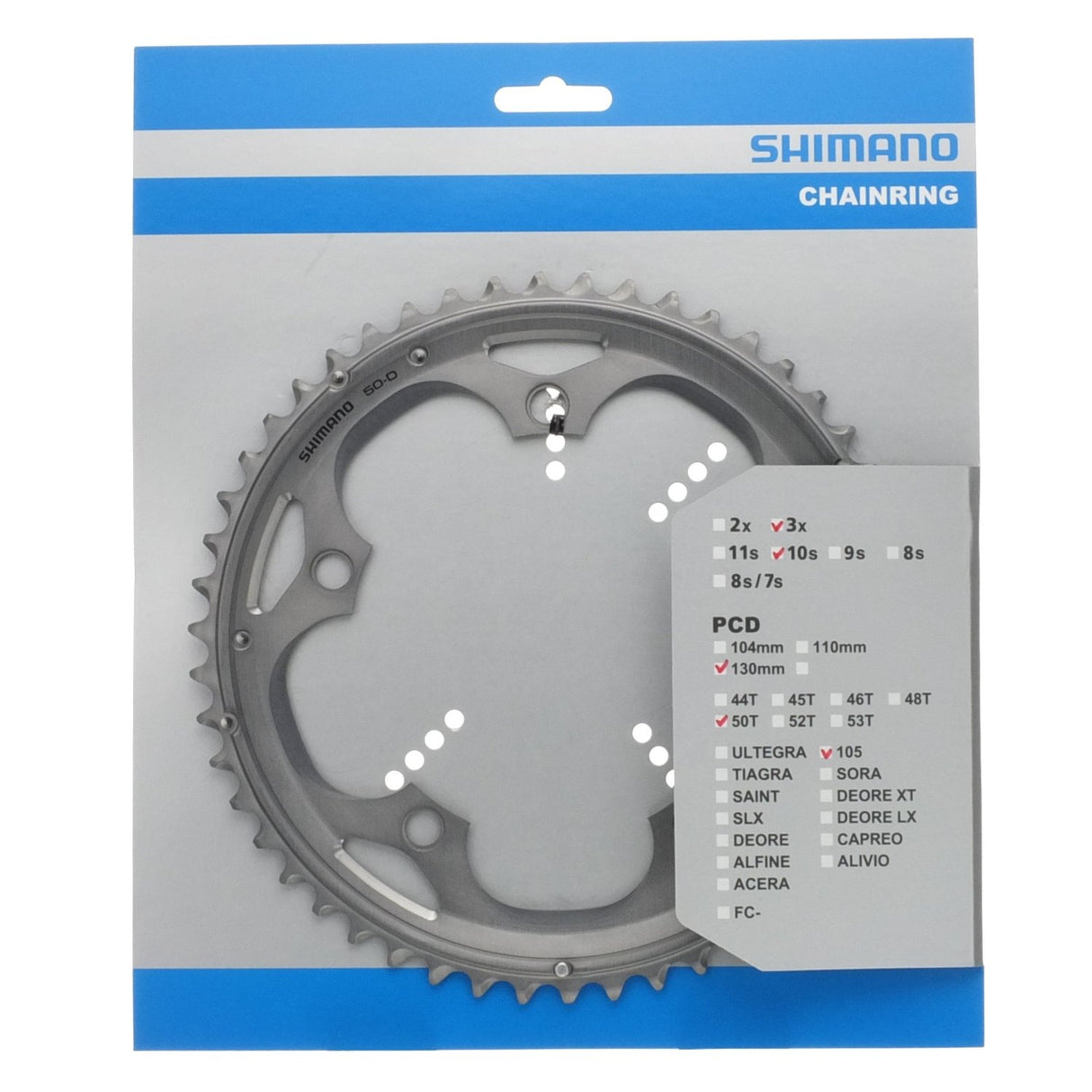 Shimano Kette Top 105 10v Triple Y1M498030 50T FC-5703