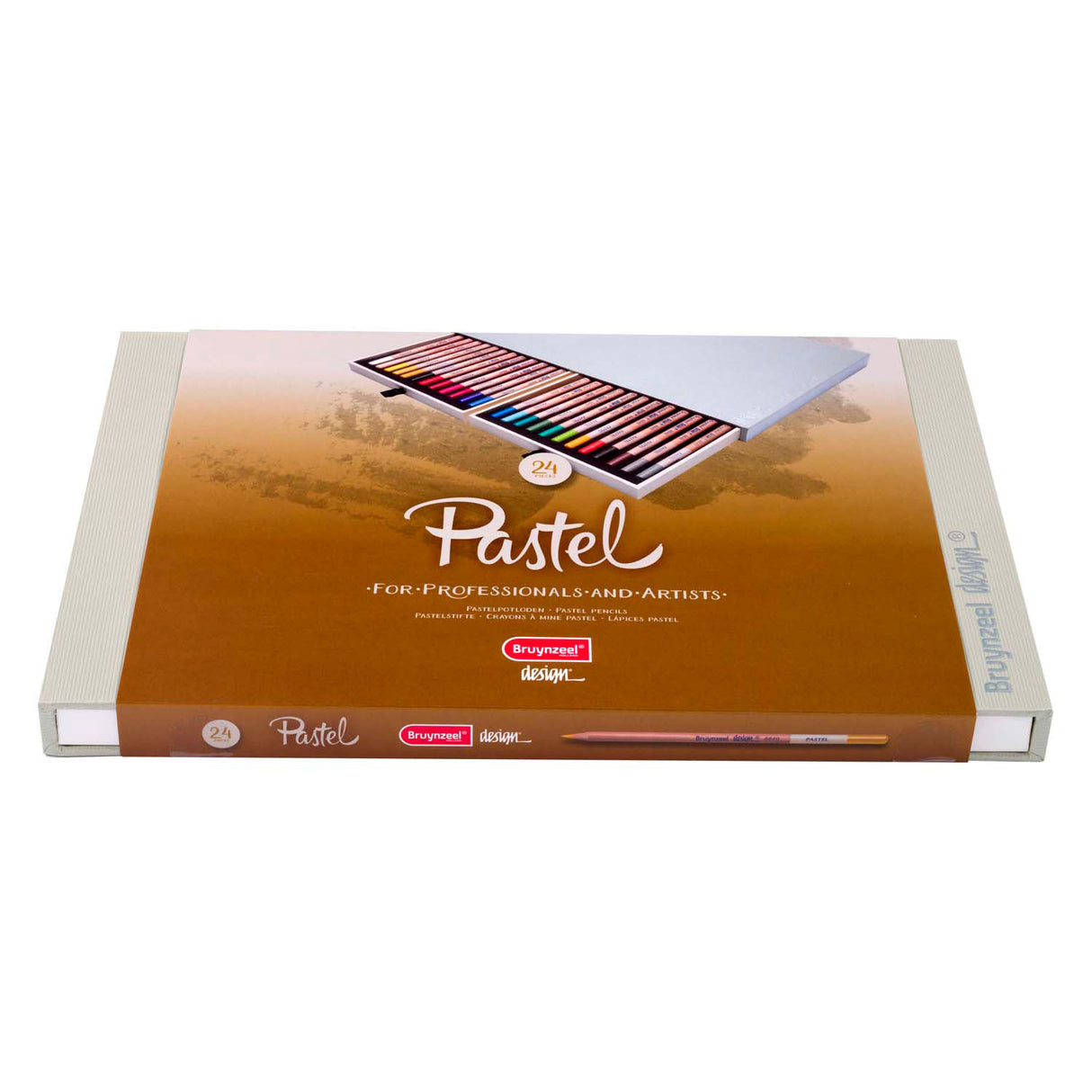 Bruynzeel Design Pastel pencil box, 24 colors