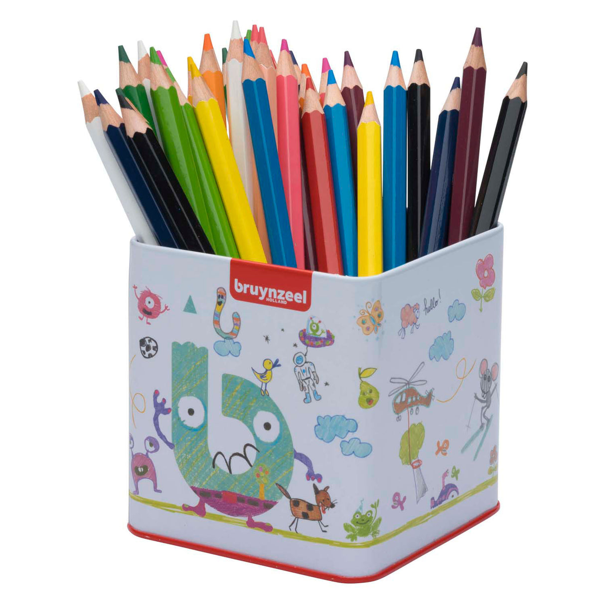 Bruynzeel mega colored pencils tin with 48 colors