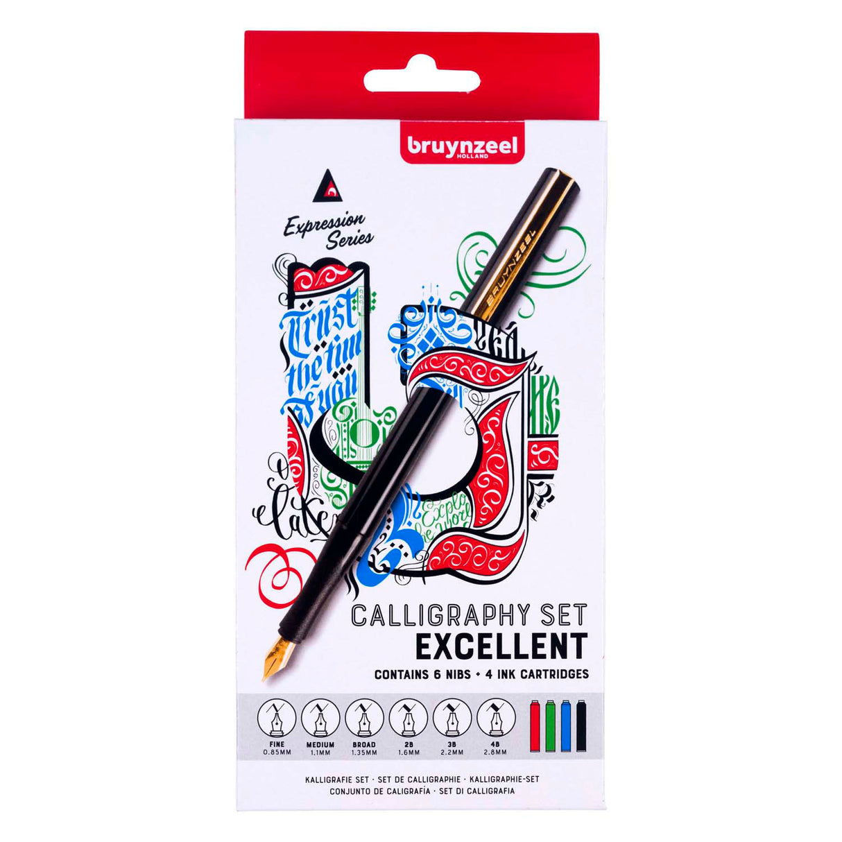 Bruynzeel calligraphy set 14-piece