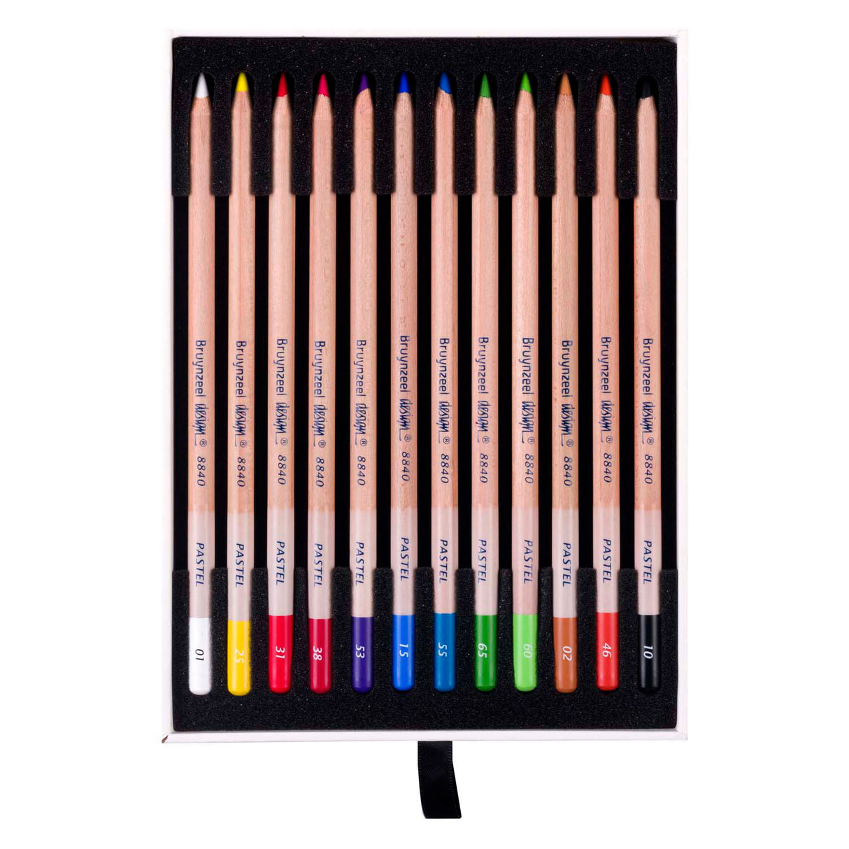 Bruynzeel Design Pastel pencil box, 12 colors