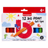 Bruynzeel Big Point fühlte -Tip Stifte 12 Teile